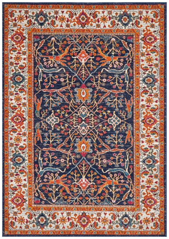 Evoke 262 Multi Navy Orange Modern RugEVO-262-MULT-230X160Rugtastic