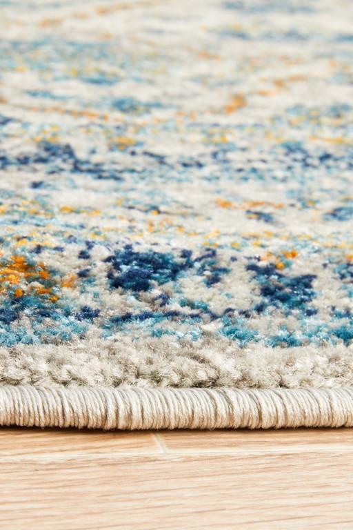 Evoke 263 Silver Blue Round Modern RugEVO-263-SIL-150X150Rugtastic