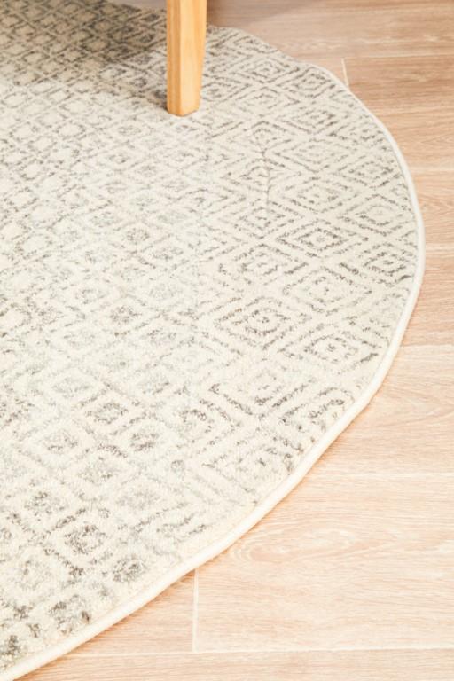 Evoke 265 Grey Cream Round Modern RugEVO-265-GREY-150X150Rugtastic