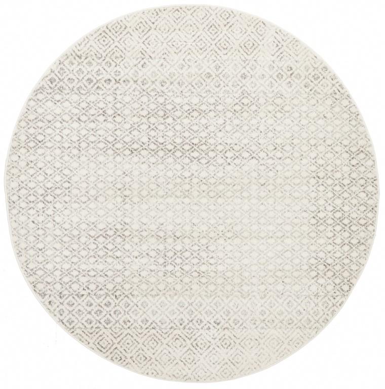 Evoke 265 Grey Cream Round Modern RugEVO-265-GREY-150X150Rugtastic