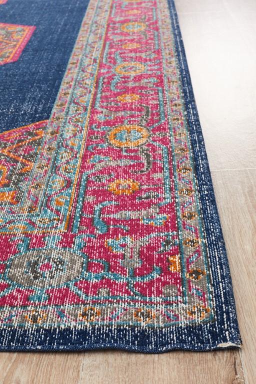 Eternal 915 Navy Blue Pink Modern RugETN-915-NAV-230X160Rugtastic