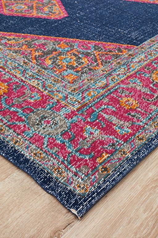 Eternal 915 Navy Blue Pink Modern RugETN-915-NAV-230X160Rugtastic