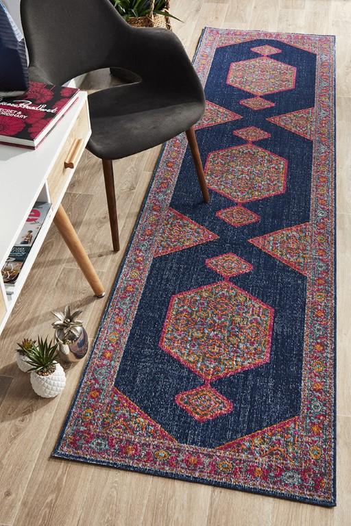 Eternal 915 Navy Blue Pink Modern RugETN-915-NAV-230X160Rugtastic