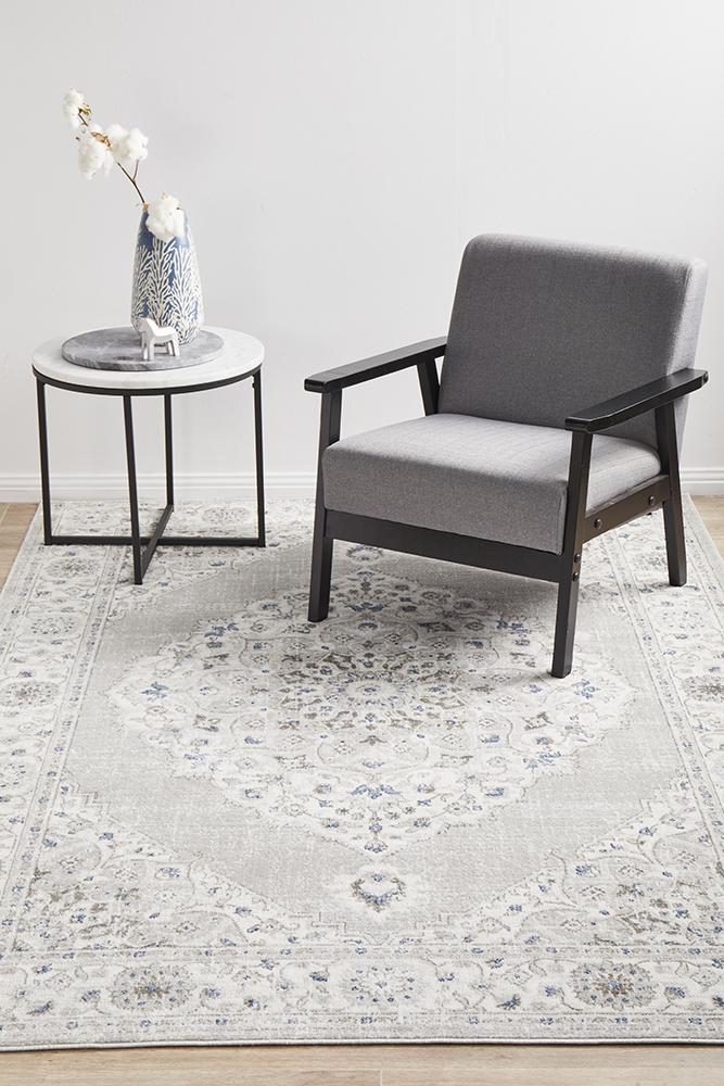 Emotion 77 Silver Modern RugEMO-77-SILV-230X160Rugtastic