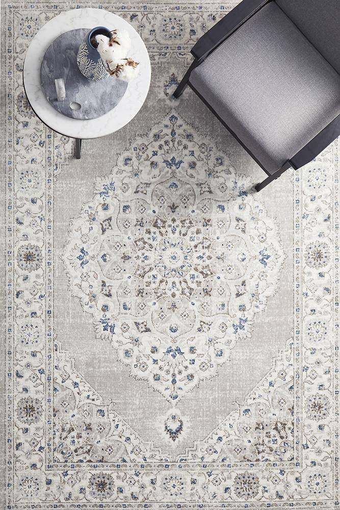 Emotion 77 Silver Modern RugEMO-77-SILV-230X160Rugtastic