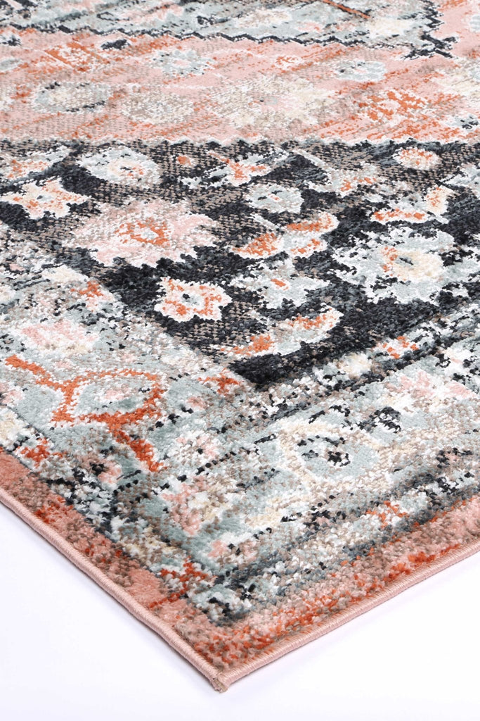 Esther Traditional Black Beige RugESTA16007BEIGRugtastic