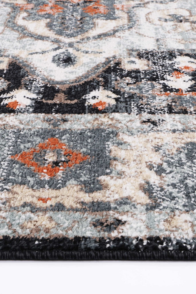 Esther Traditional Blue Charcoal RugESTA16010CHARRugtastic