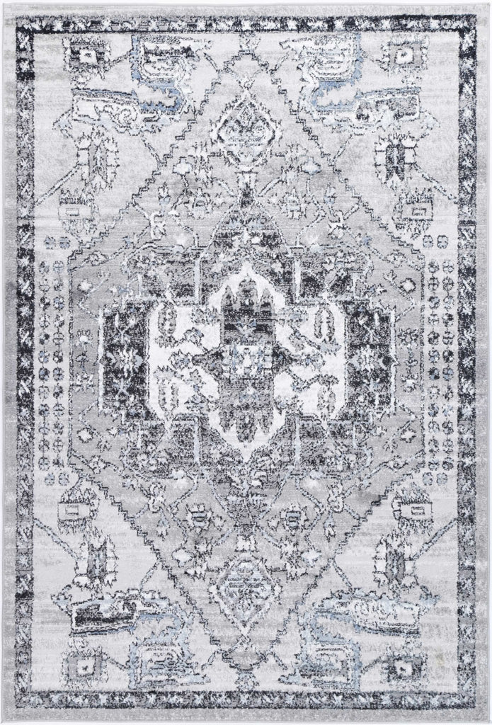 Esther Traditional Light Grey RugESTA16005GREYRugtastic