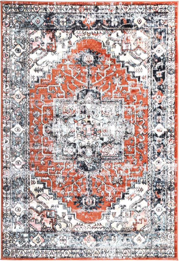 Esther Traditional Terracotta RugESTA16017TERRRugtastic