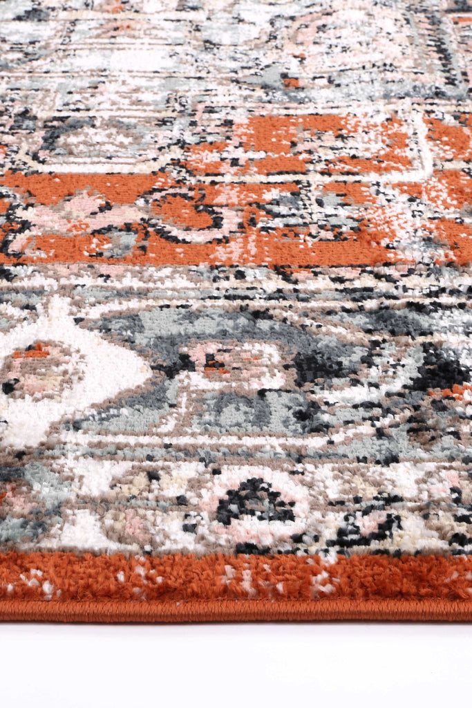 Esther Traditional Terracotta RugESTA16017TERRRugtastic