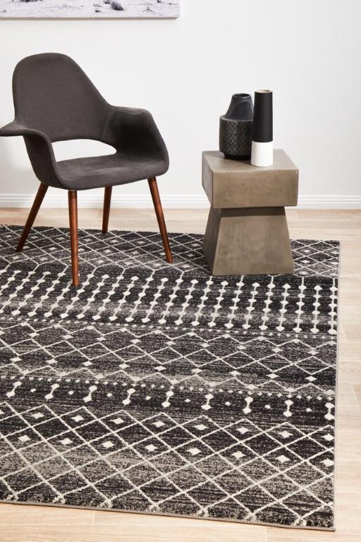 Evoke 260 Black Modern RugEVO - 260 - BLA - 230X160Rugtastic
