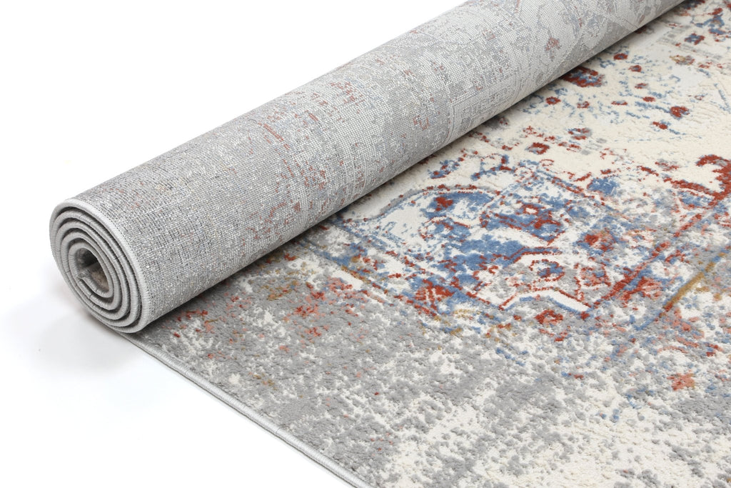 Express Grey Multi Contemporary RugEXPRE160EX03Rugtastic