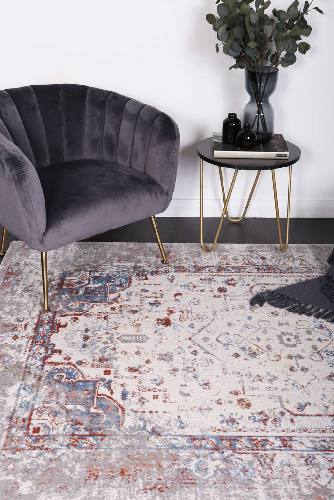 Express Grey Multi Contemporary RugEXPRE160EX03Rugtastic