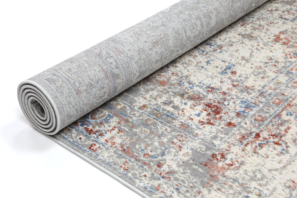Express Multi Grey Contemporary RugEXPRE160EX10Rugtastic