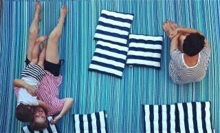 Fab Plastic Picnic Beach Mat Indoor Outdoor Rug Cancun AquaPLRCANAQ0120179Rugtastic