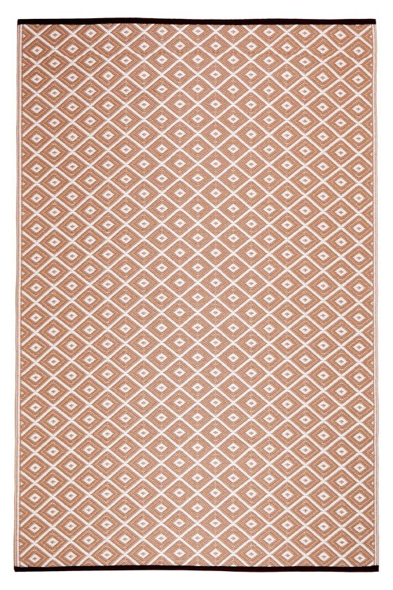Fab Plastic Picnic Beach Mat Indoor Outdoor Rug Kimberley BeigePLRKIMBEI120179Rugtastic