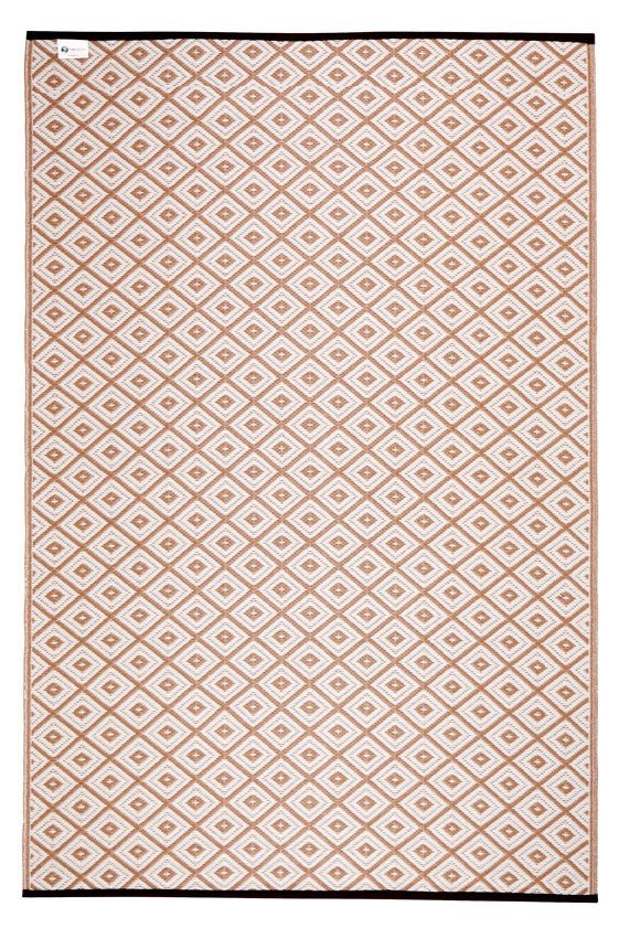 Fab Plastic Picnic Beach Mat Indoor Outdoor Rug Kimberley BeigePLRKIMBEI120179Rugtastic