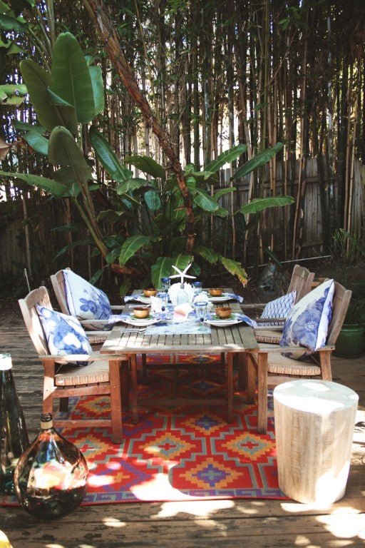 Fab Plastic Picnic Beach Mat Indoor Outdoor Rug Lhasa Orange And VioletPLRLHORNG120179Rugtastic