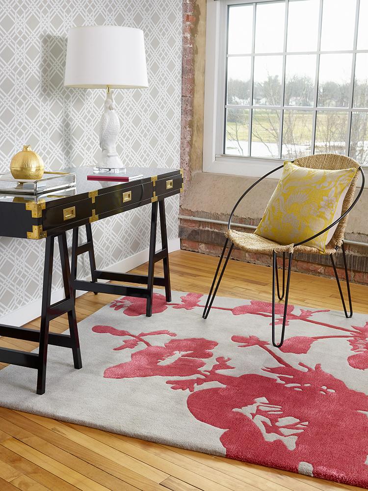Florence Broadhurst Floral 300 Poppy 039600BC-FB-039600-180X120Rugtastic