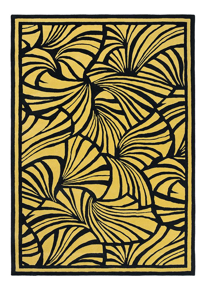 Florence Broadhurst Japanese Fans Gold 039305BC-FB-039305-180X120Rugtastic