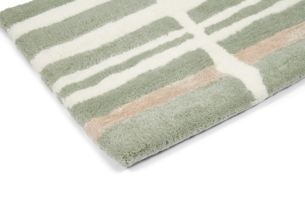 Florence Broadhurst Tortoiseshell Stripe Jade 039808BC-FB-039808-180X120Rugtastic