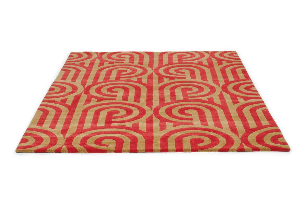 Florence Broadhurst Turnabouts Claret 039200BC-FB-039200-180X120Rugtastic