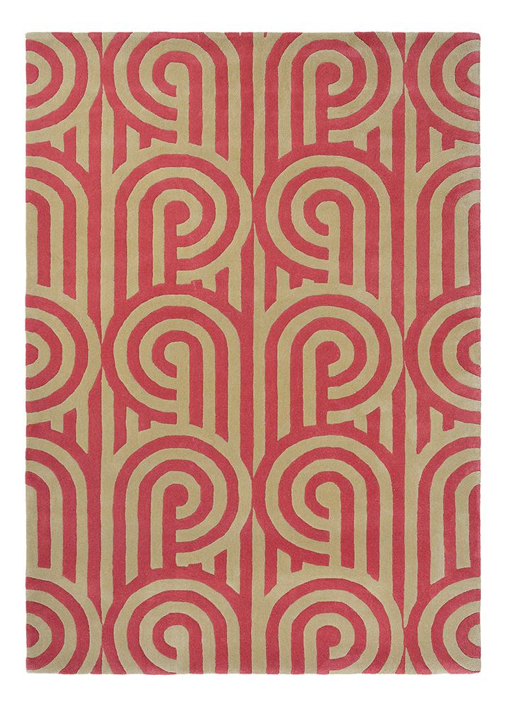Florence Broadhurst Turnabouts Claret 039200BC-FB-039200-180X120Rugtastic