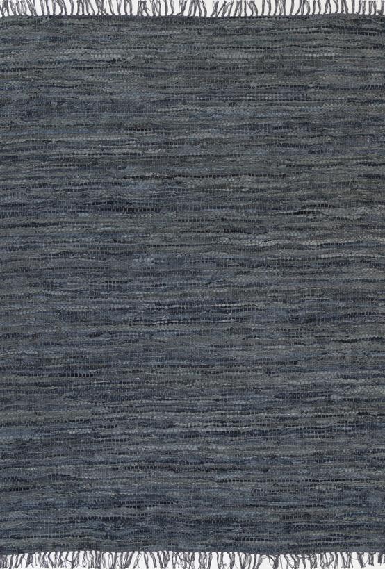 Gaya Modern Grey Leather RugGYPS150GREYRugtastic