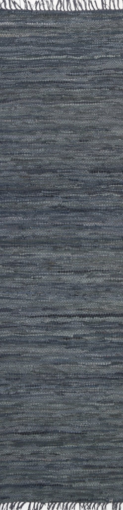 Gaya Modern Grey Leather RugGYPS150GREYRugtastic