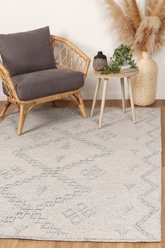 Gaza Boho Chic Grey RugGOA803D5GRERugtastic