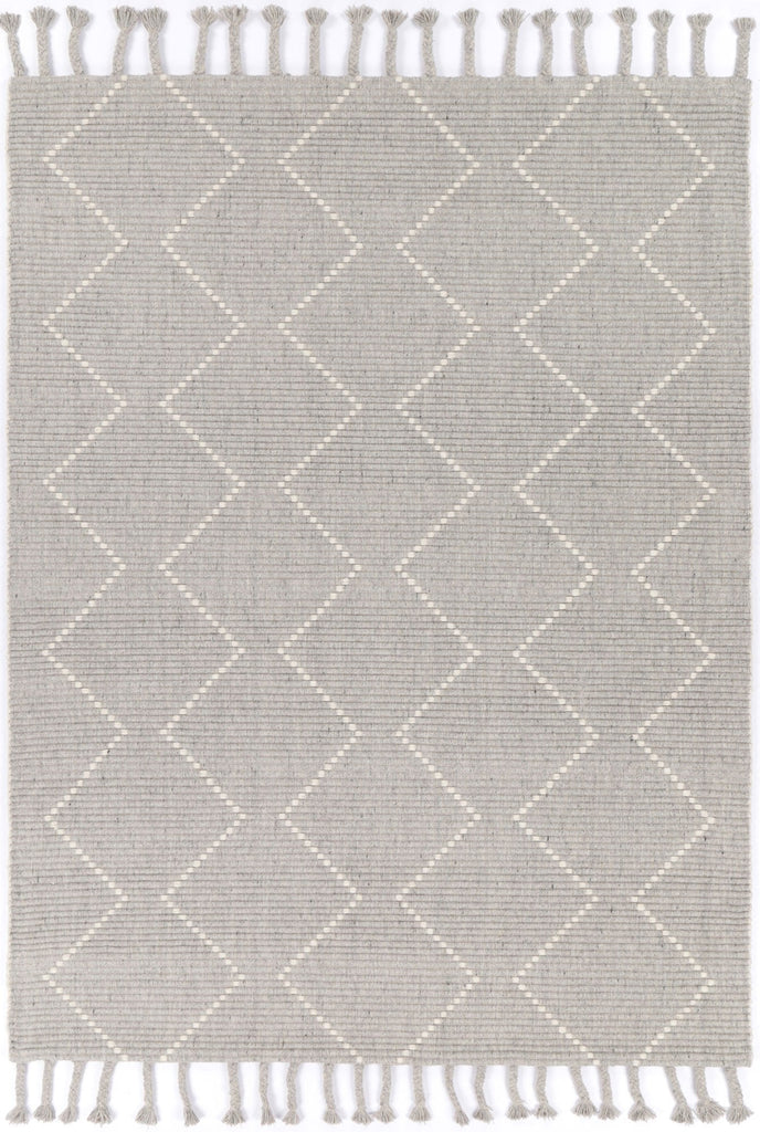 Gaza Diamond Tassel Grey RugGOA803D2GRERugtastic
