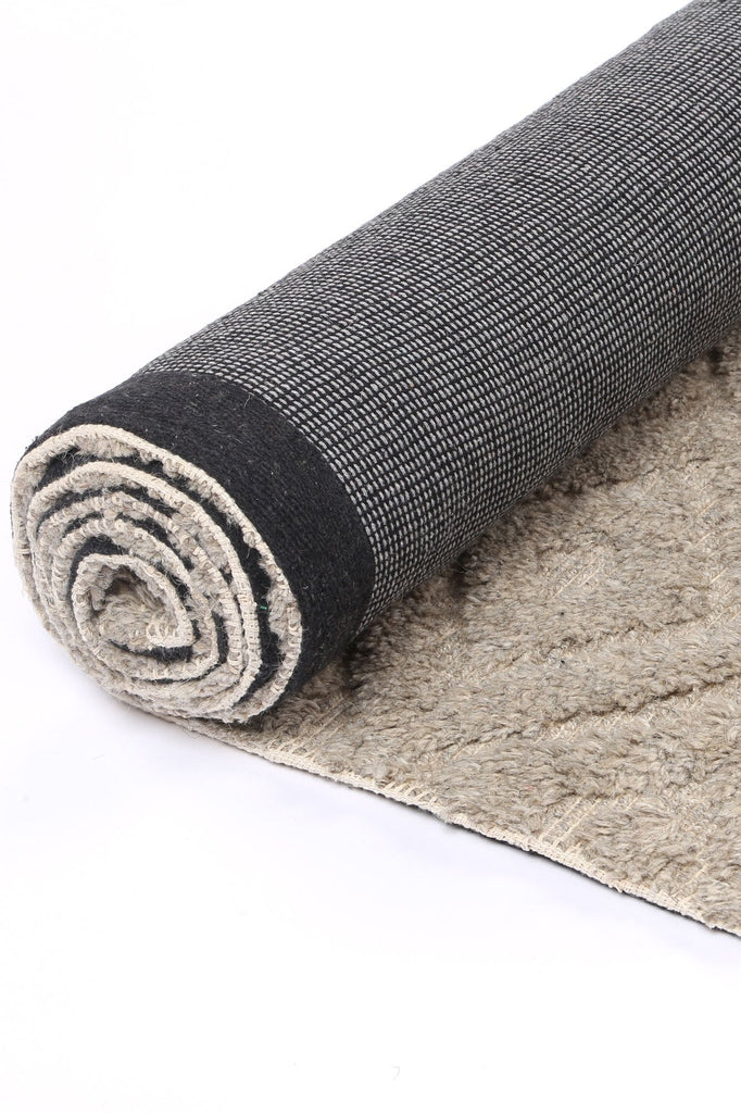 Gaza Plush Diamond Ash RugGOA803D4ASHRugtastic
