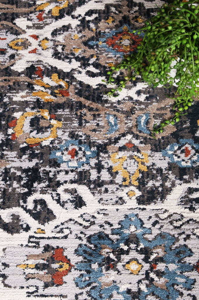 Hailey Oriental Dark Blue RugHAVA80301Rugtastic