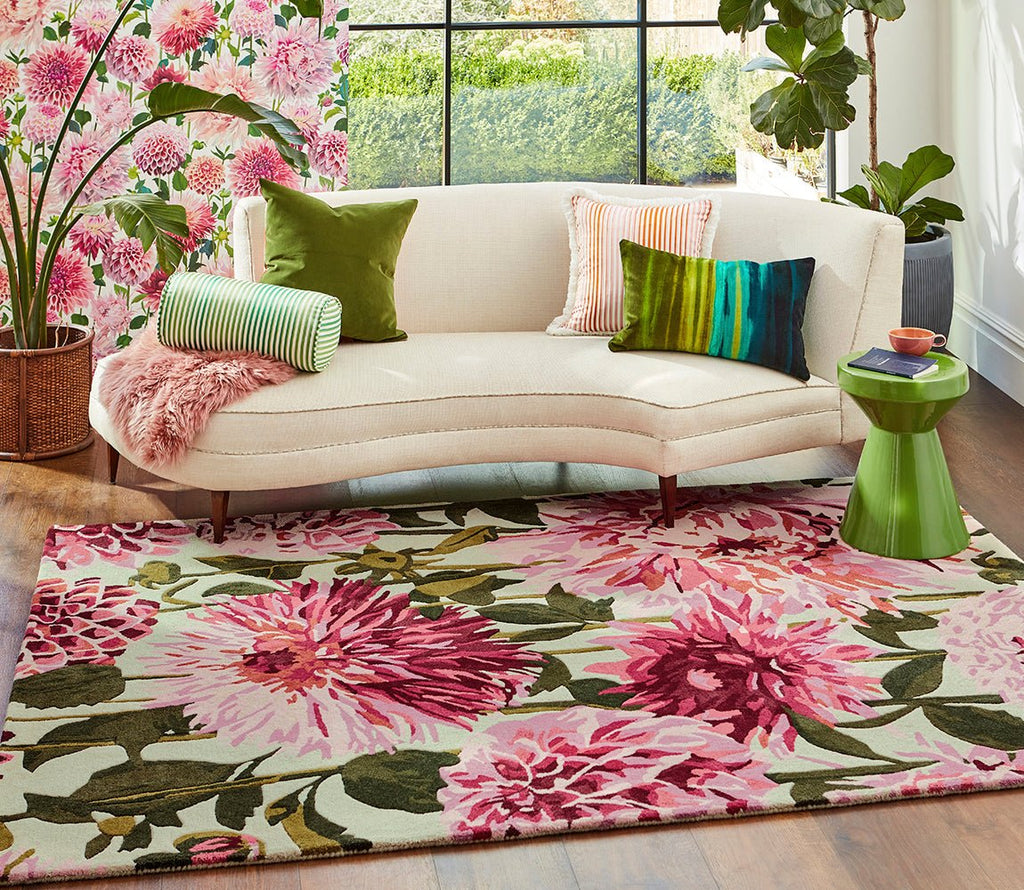 Harlequin Dahlia Fuchsia Palm 142402BC-HAR-142402-200X140Rugtastic