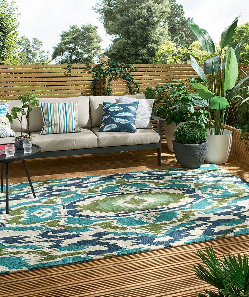 Harlequin Ixora Emera Indoor Outdoor 442007BC-HAR-442007-200X140Rugtastic