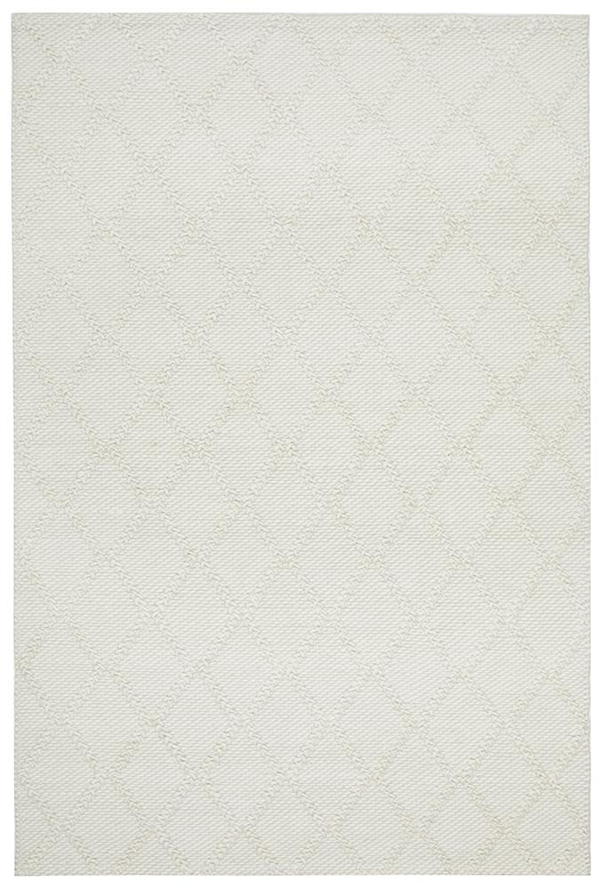 Huxley White Wool RugHUX-WHITE-225X155Rugtastic