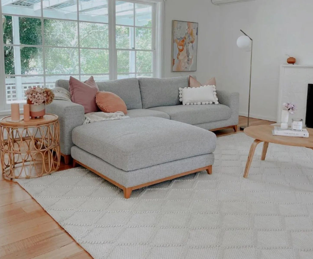 Huxley White Wool RugHUX-WHITE-225X155Rugtastic
