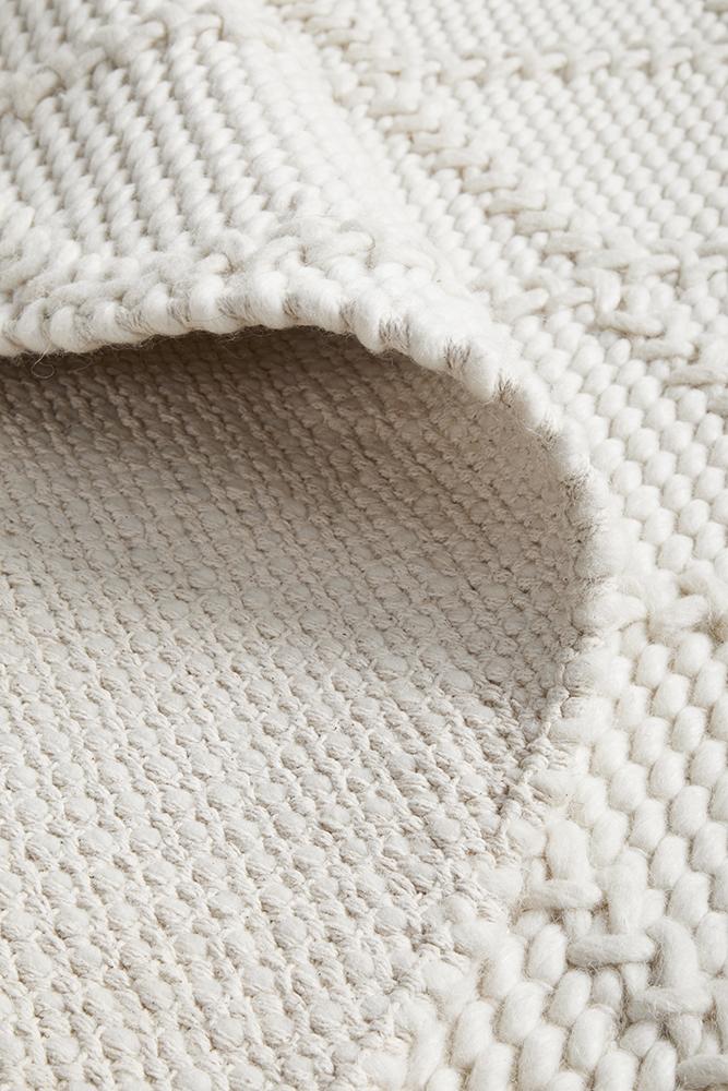 Huxley White Wool RugHUX-WHITE-225X155Rugtastic