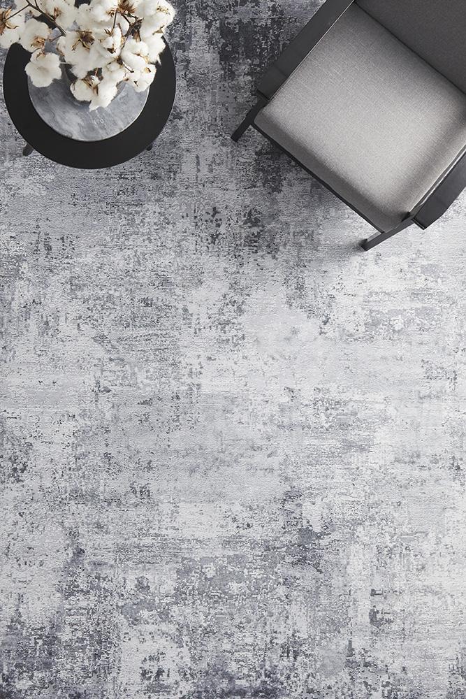 Illusions 156 Silver RugILU-156-SILVER-140X70Rugtastic