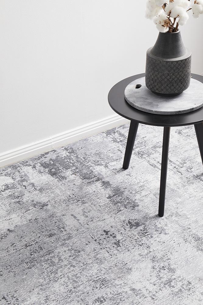 Illusions 156 Silver RugILU-156-SILVER-140X70Rugtastic