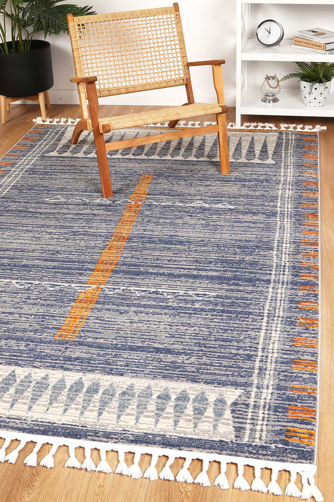 Inca Tribal Blue RugINCA80302Rugtastic