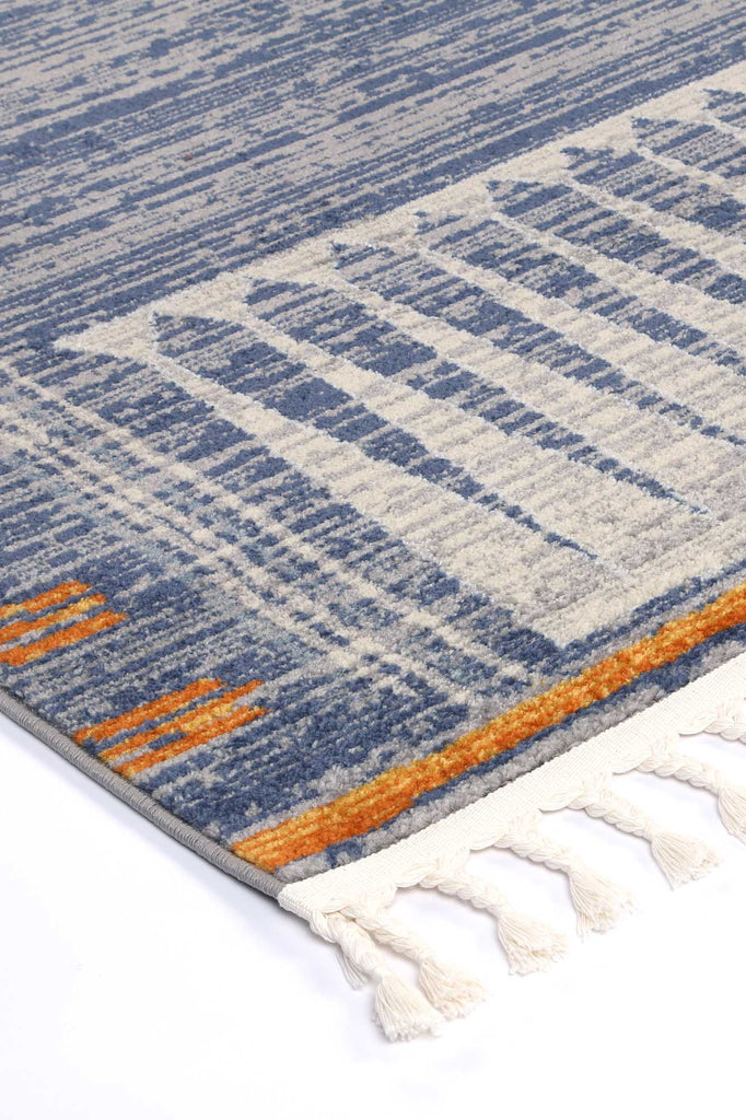 Inca Tribal Blue RugINCA80302Rugtastic