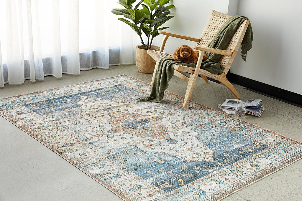Kindred Blair Blue Washbale RugKIN-BLAIR-220X150Rugtastic