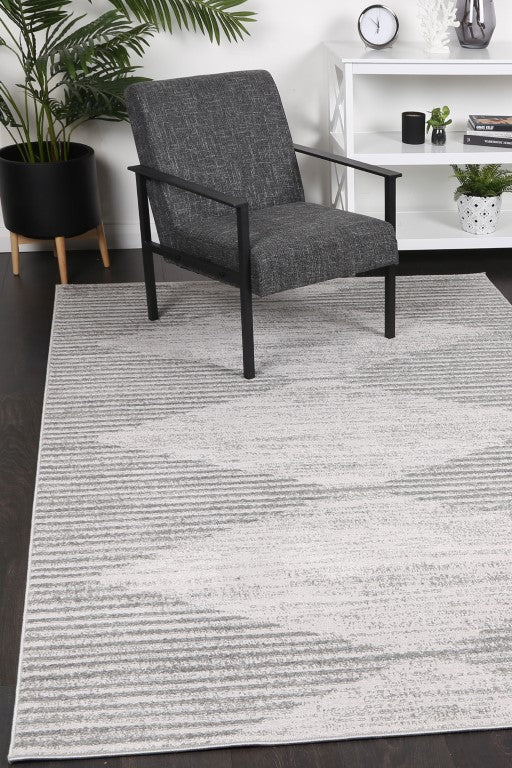 Kimber Abstract Diamond Grey RugKIMB8013GREYRugtastic