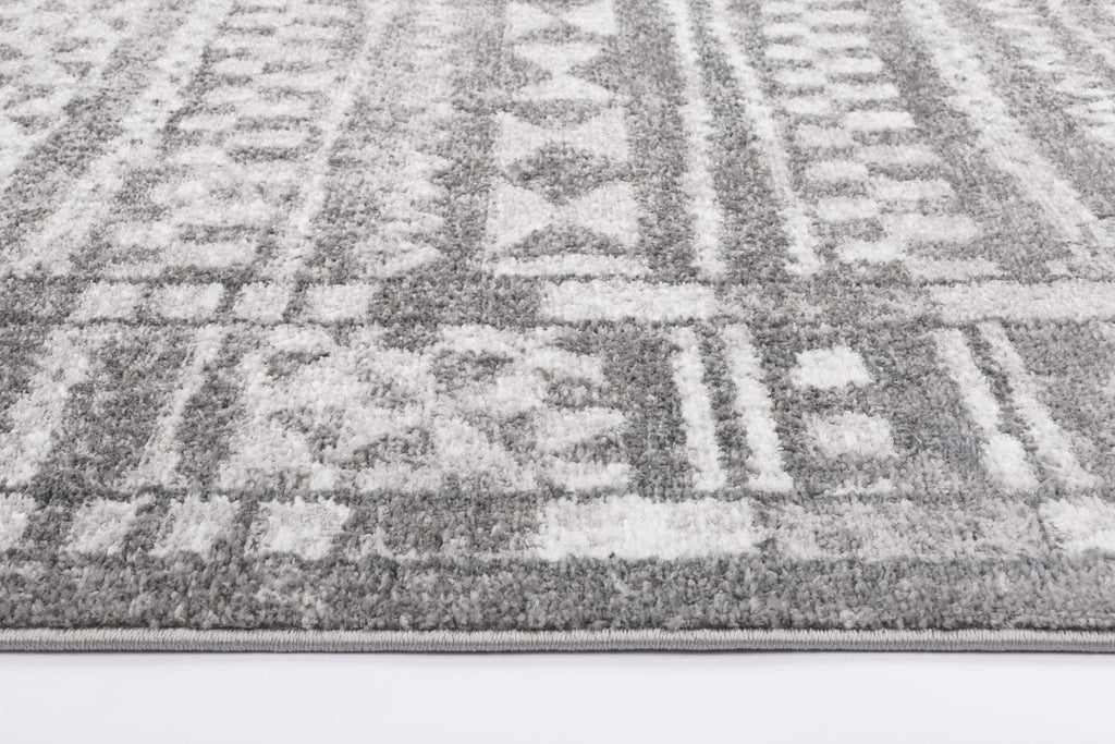Kimber Tribal Grey RugKIMB8017GREYRugtastic