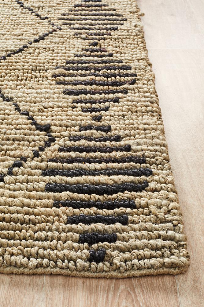 Kenya 25 Natural Hand Woven Tribal Jute RugKYA-25-NAT-225X155Rugtastic