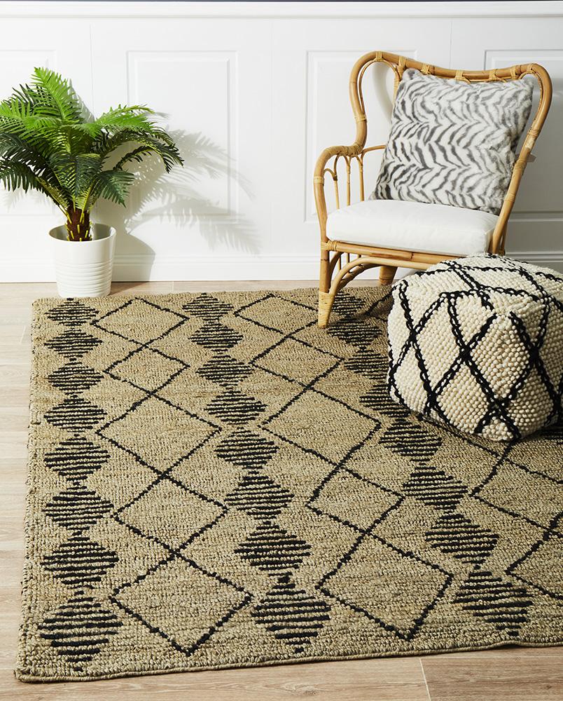 Kenya 25 Natural Hand Woven Tribal Jute RugKYA-25-NAT-225X155Rugtastic