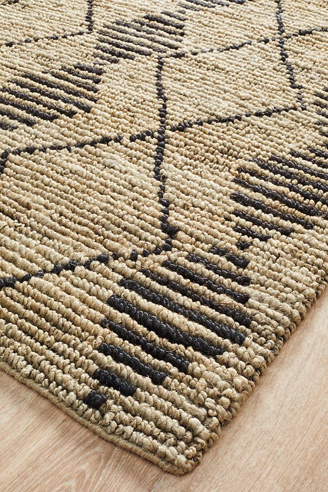 Kenya 25 Natural Hand Woven Tribal Jute RugKYA-25-NAT-225X155Rugtastic