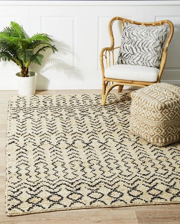 Kenya 28 Ivory Hand Woven Tribal Jute RugKYA-28-IVO-225X155Rugtastic
