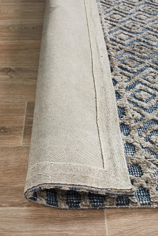 Levi Corey Navy Grey RugLEV-365-CHAR-225X155Rugtastic